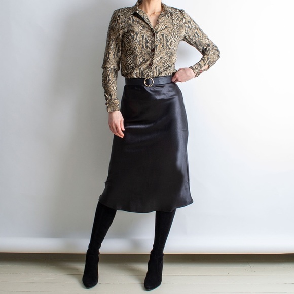 Vintage 90’s Snakeskin Print Long Sleeve Top - Picture 2 of 5